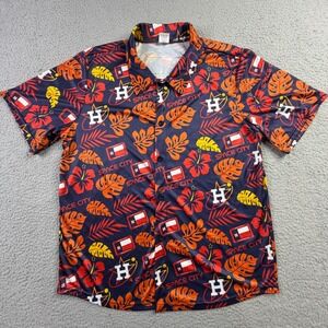 Houston Astros MLB SGA Tropical Chevy Space City Button Up Shirt Mens XL